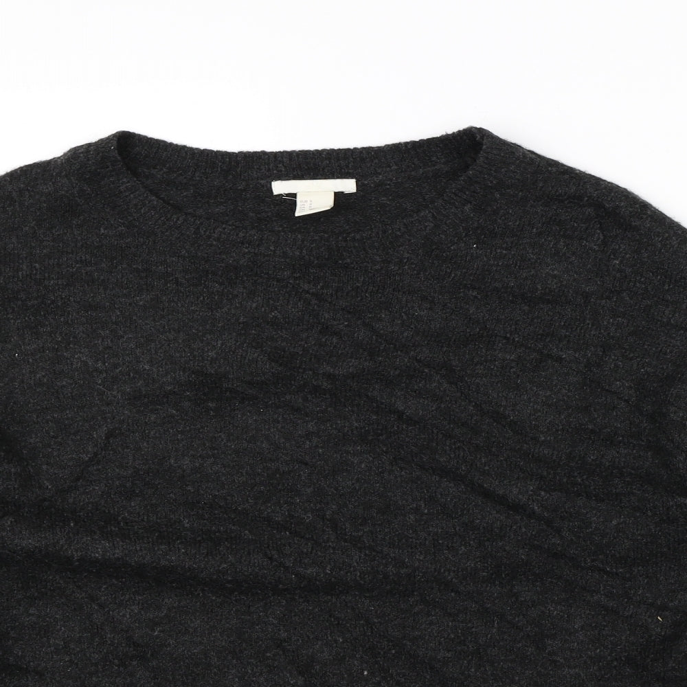 H&M Mens Grey   Pullover Jumper Size S