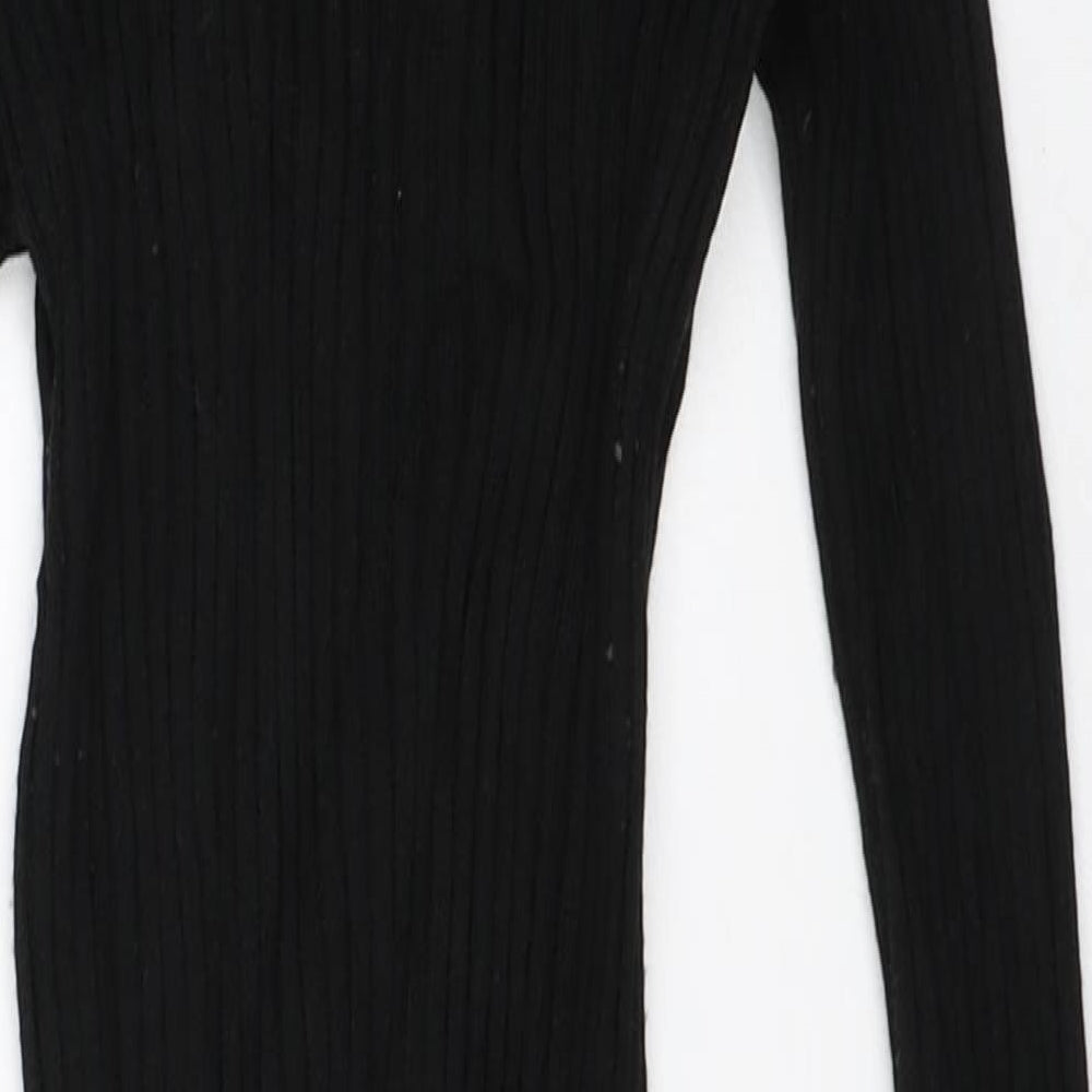 New Look Womens Black   Shirt Dress  Size 10