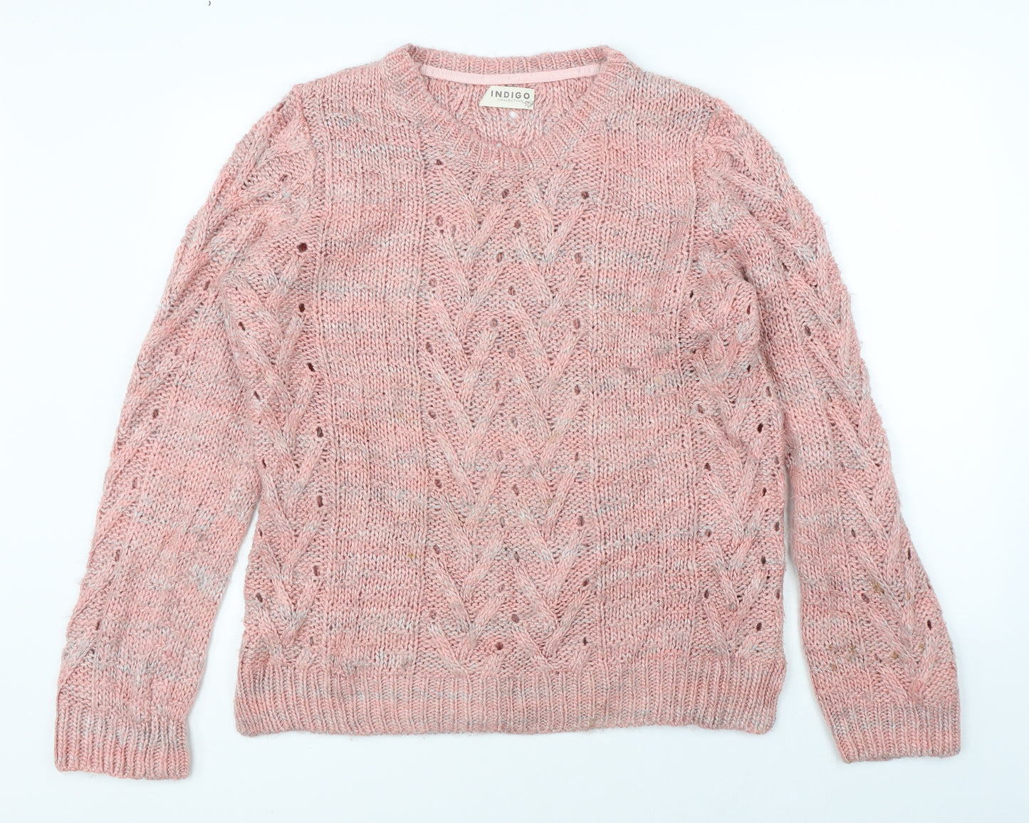 Marks & Spencer Womens Pink  Knit Pullover Jumper Size 14