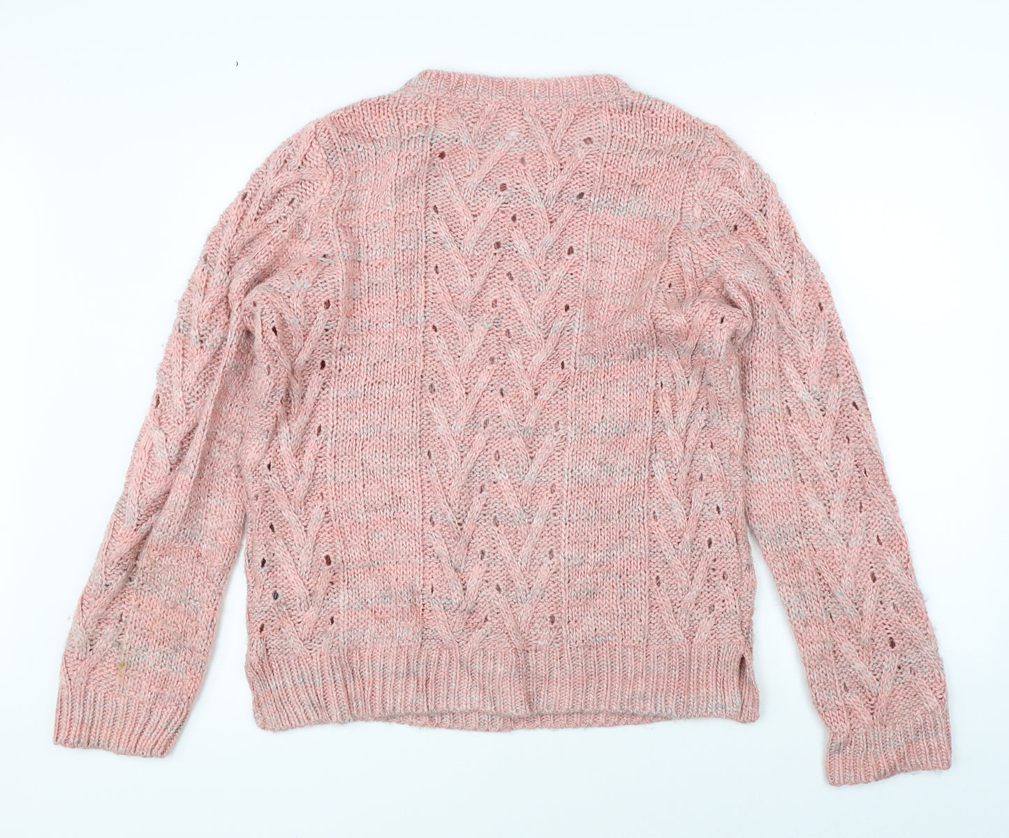 Marks & Spencer Womens Pink  Knit Pullover Jumper Size 14