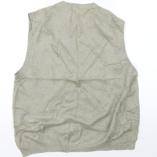 Geoffrey Beene Womens Green   Vest Jumper Size L
