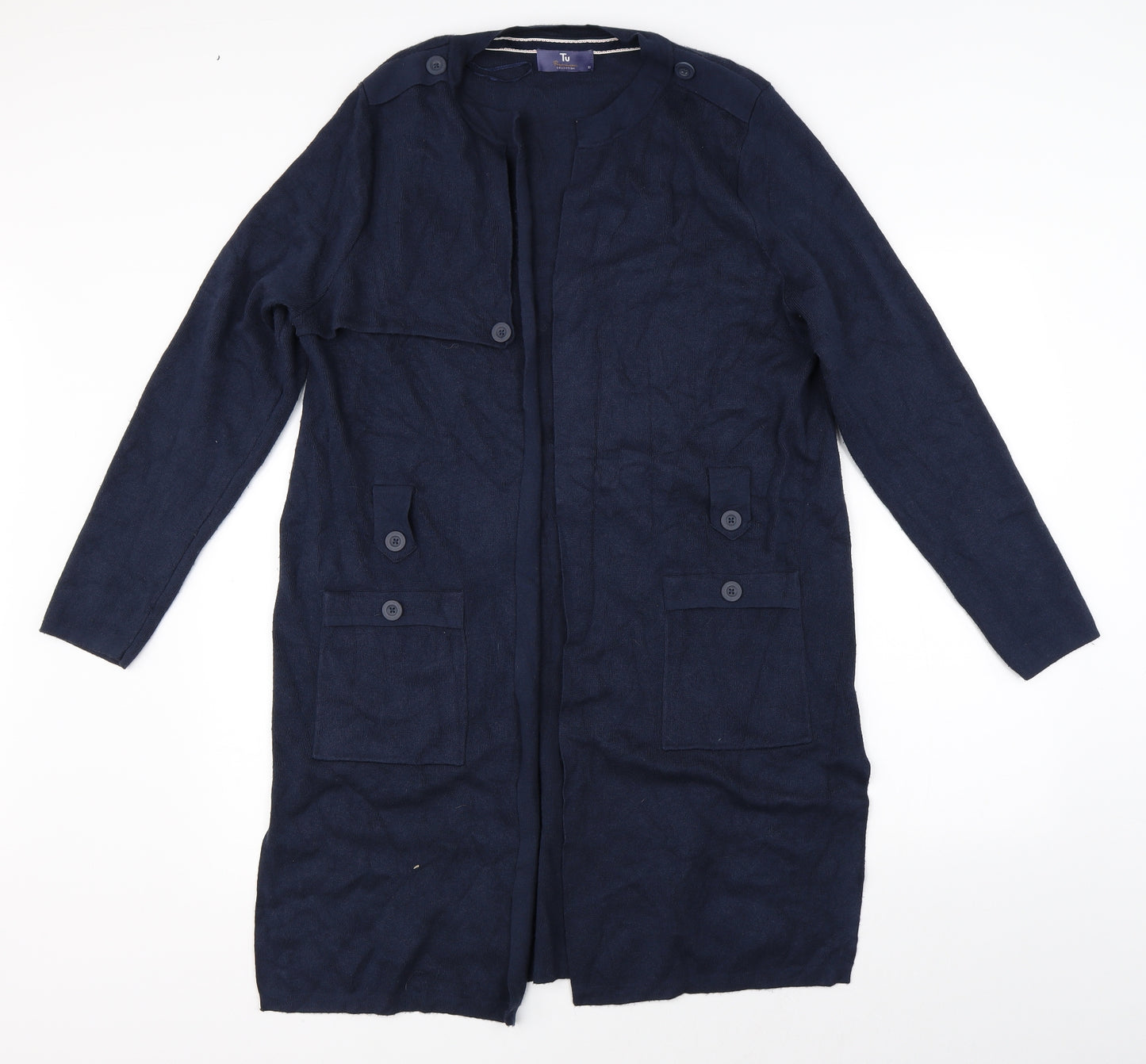 TU Womens Blue   Jacket Coatigan Size 16