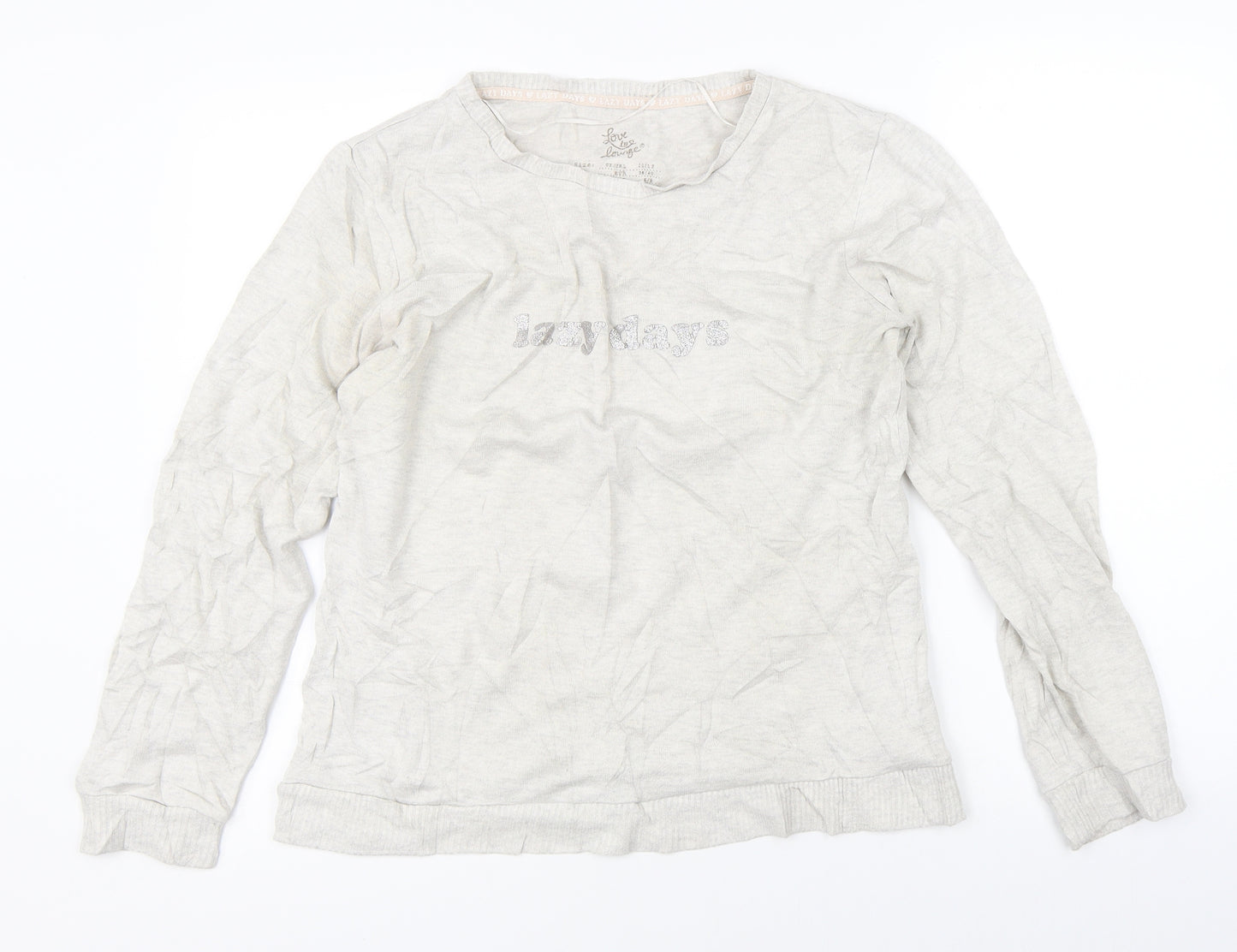 Love To Lounge Womens Grey   Pullover Jumper Size 12