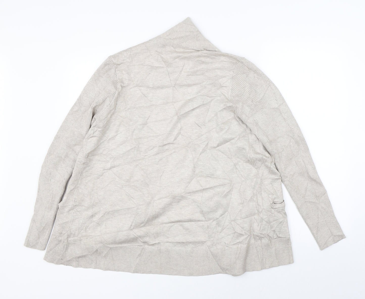 Retrology Womens Beige   Cardigan Jumper Size M