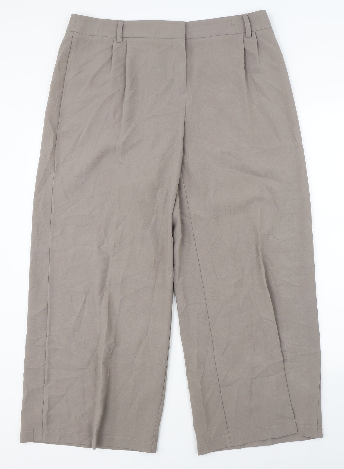 NEXT Womens Beige   Trousers  Size 16 L24 in