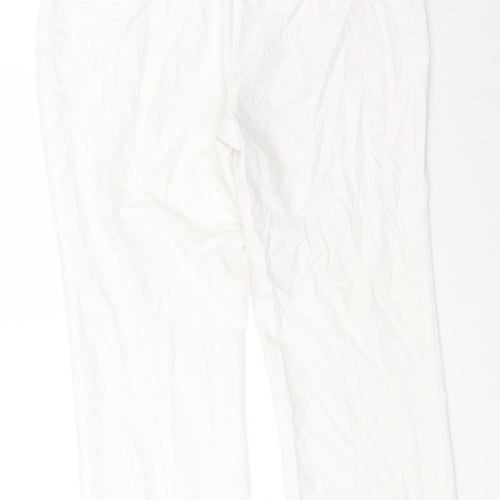 Marks & Spencer Womens White   Trousers  Size 12 L27 in