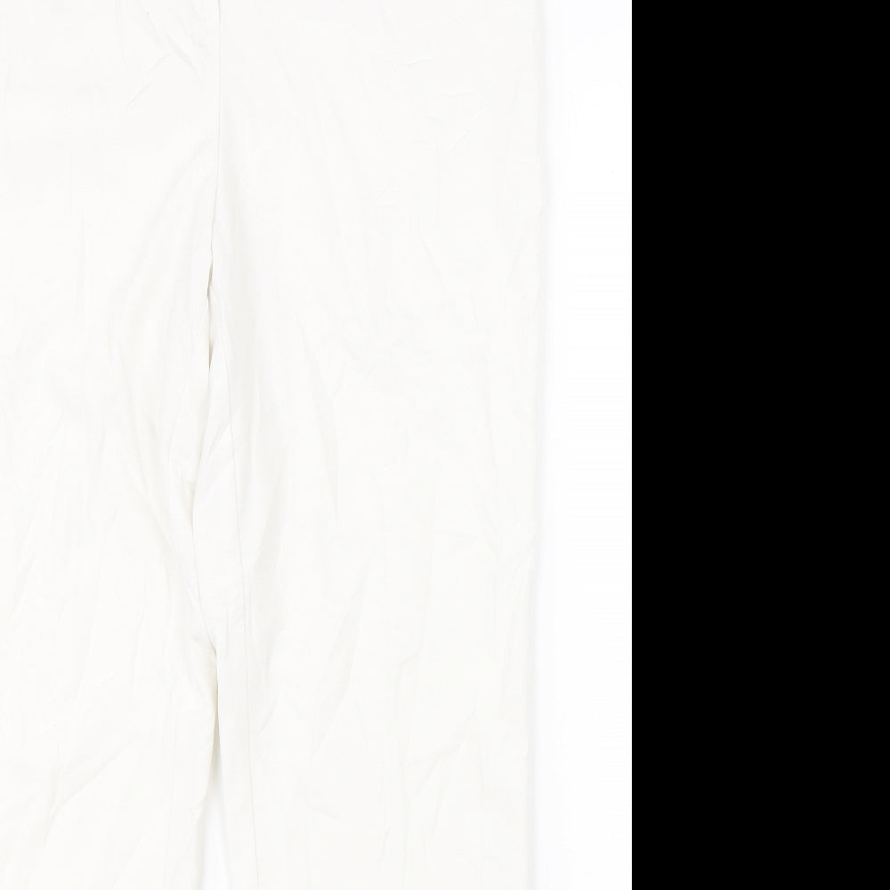 Marks & Spencer Womens White   Trousers  Size 12 L27 in