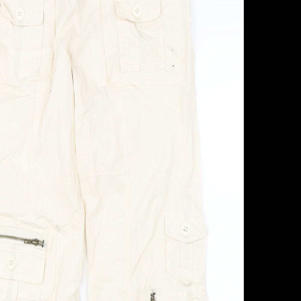 VIBE Womens Beige    Trousers Size 12 L29 in