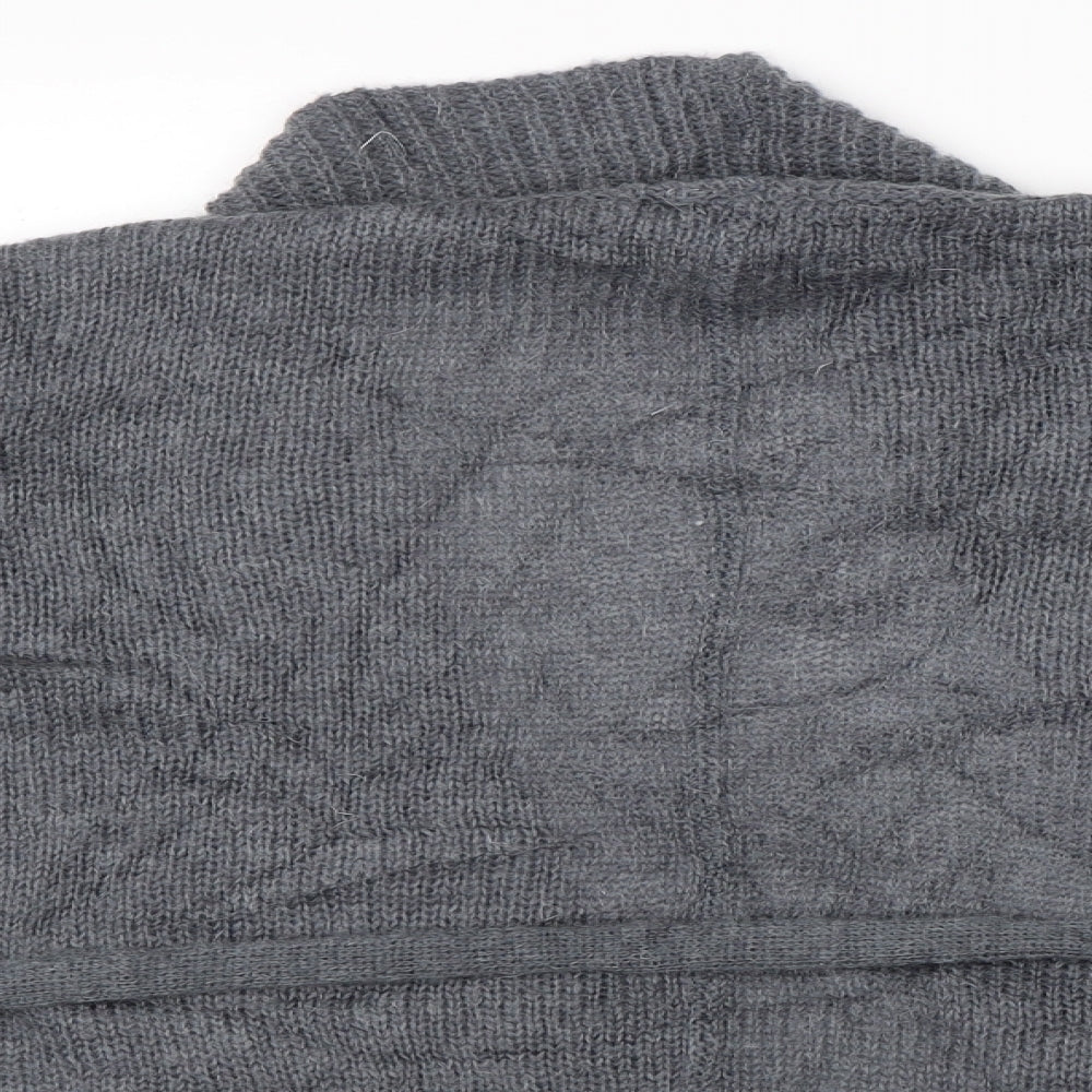 Oasis Womens Grey  Knit Cardigan Jumper Size M
