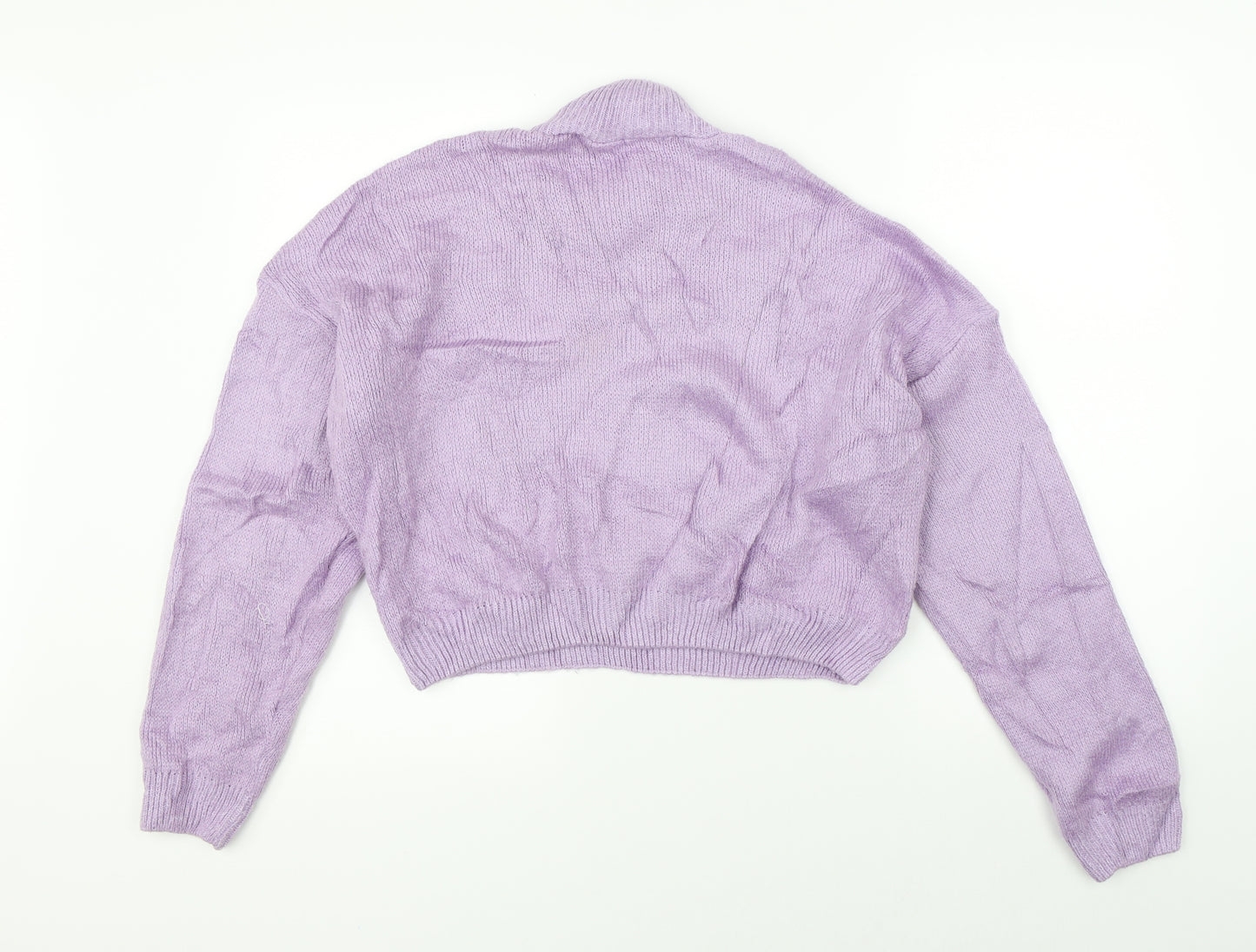 Nasty Gal Womens Purple  Knit Pullover Jumper Size M