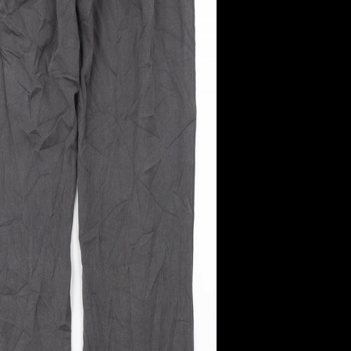 Marks & Spencer Womens Grey   Trousers  Size 10 L28 in