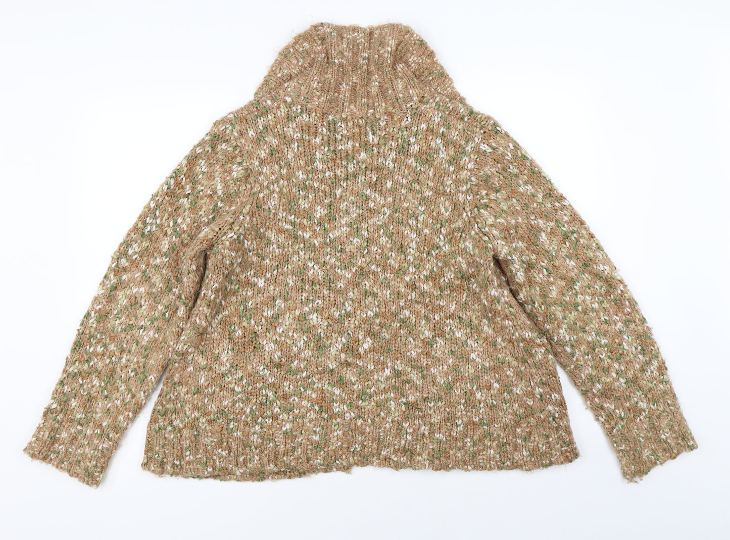 Elizabeth Scott Womens Multicoloured Herringbone  Cardigan Jumper Size L
