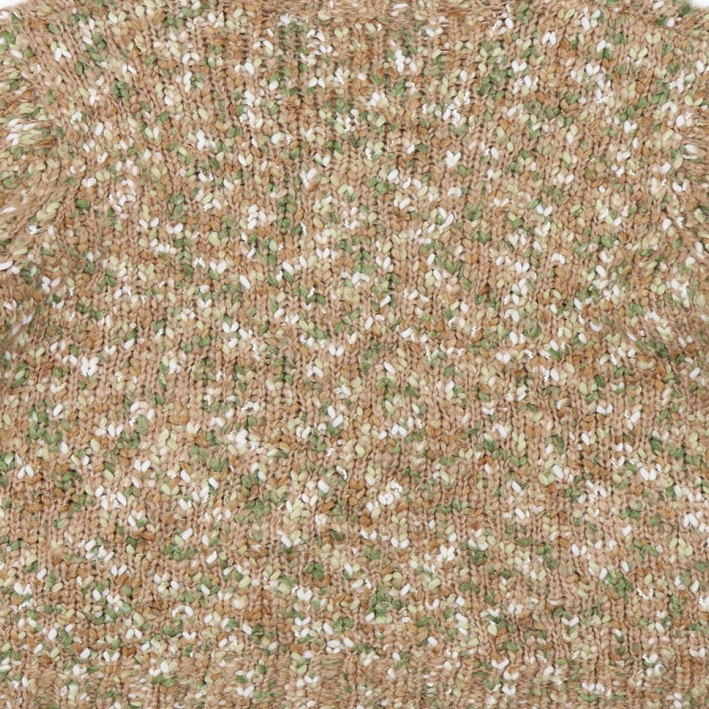 Elizabeth Scott Womens Multicoloured Herringbone  Cardigan Jumper Size L