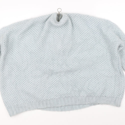 QED London Womens Blue  Knit Pullover Jumper Size S