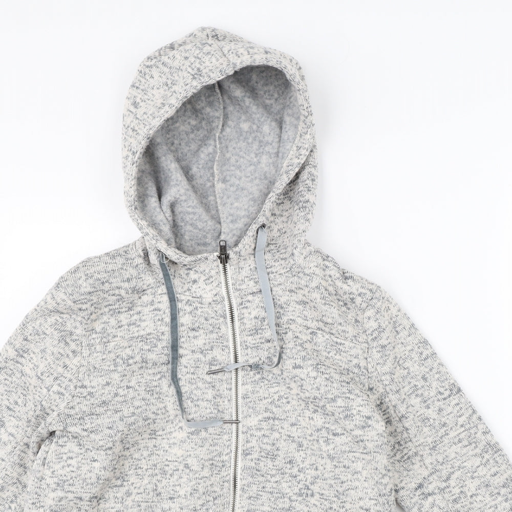 TU Womens Grey   Full Zip Hoodie Size 10