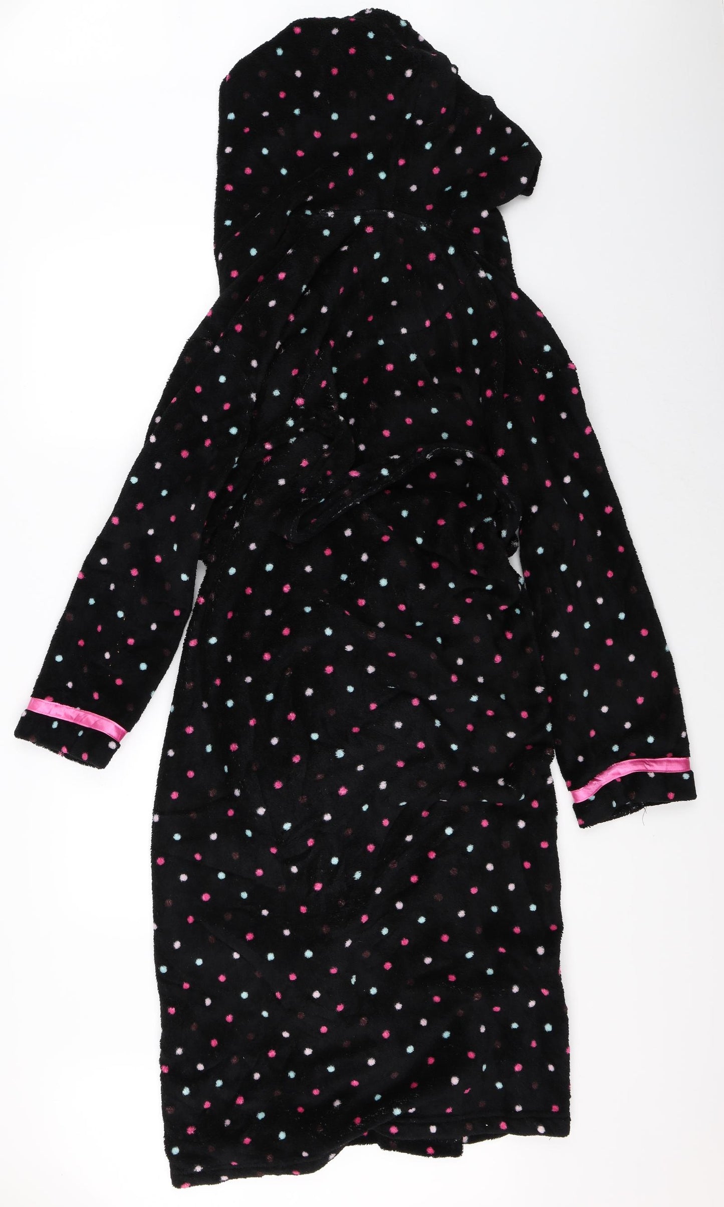 NEXT Womens Black Polka Dot   Robe Size M