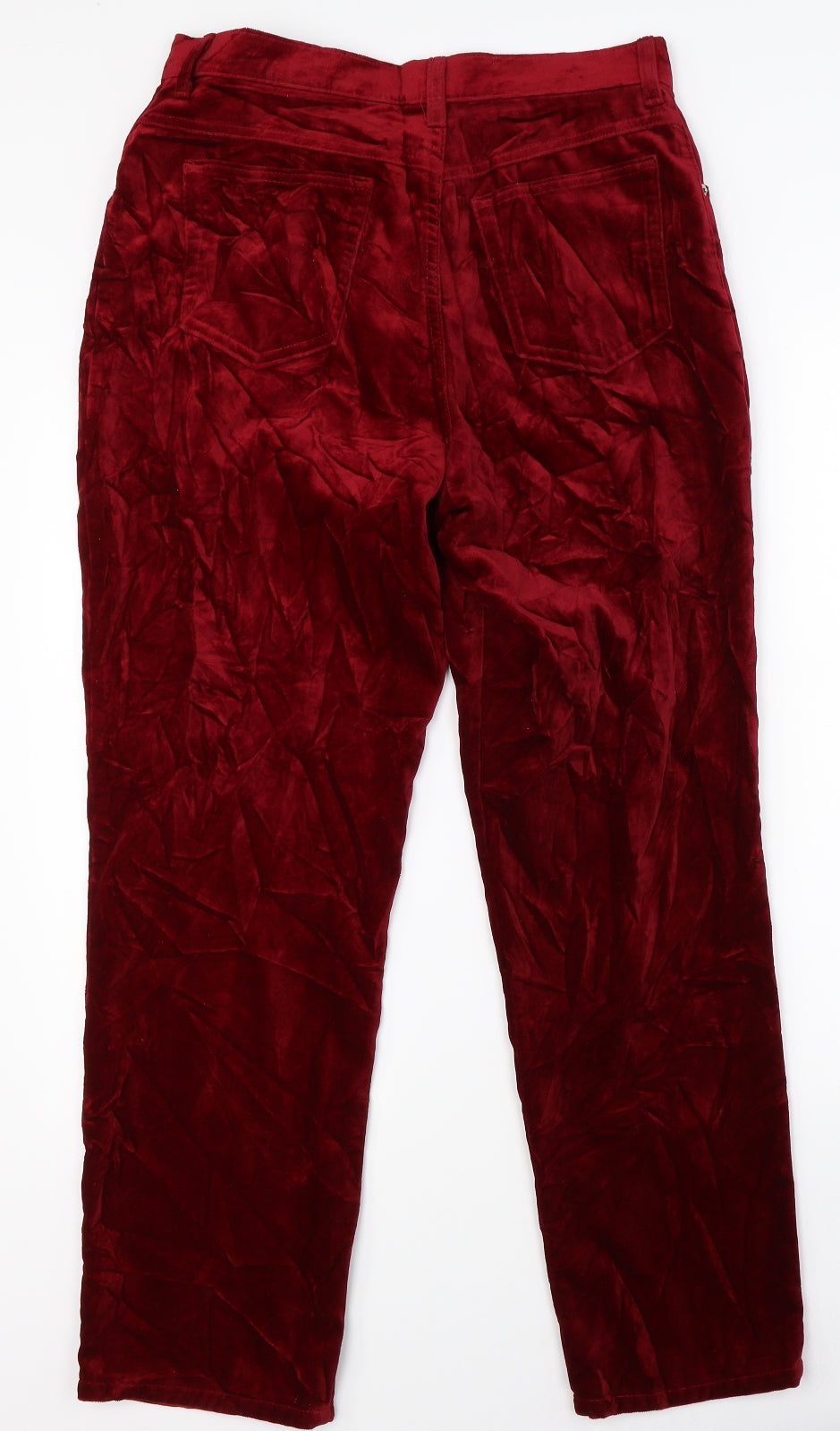 Marks & Spencer Womens Red   Straight Jeans Size 14 L28 in