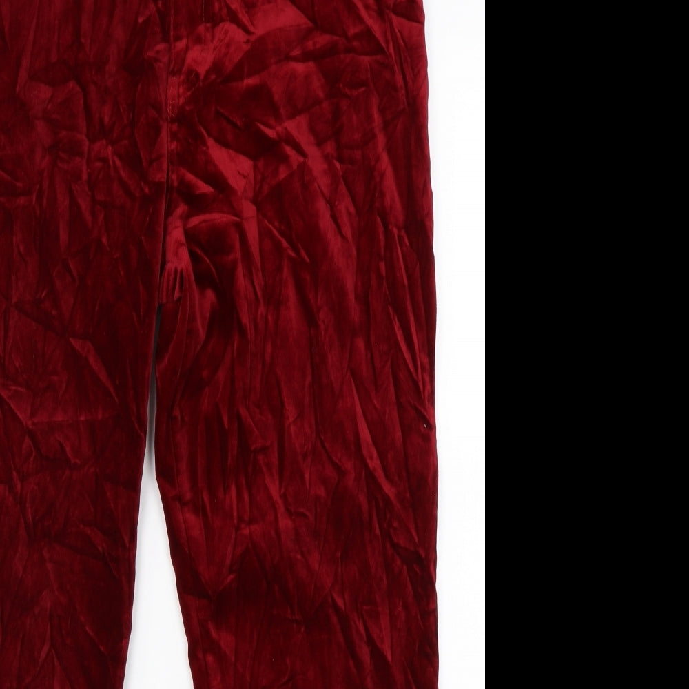 Marks & Spencer Womens Red   Straight Jeans Size 14 L28 in