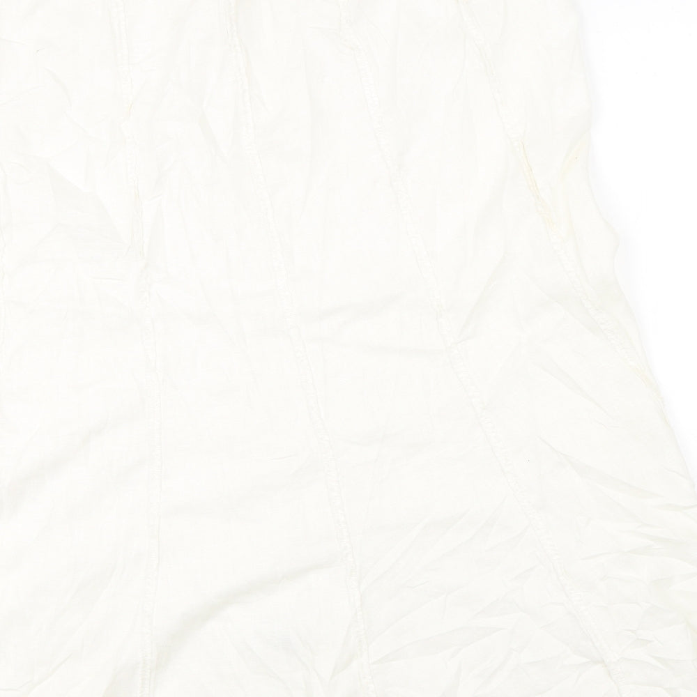 Marks & SPencer Womens White   A-Line Skirt Size 14