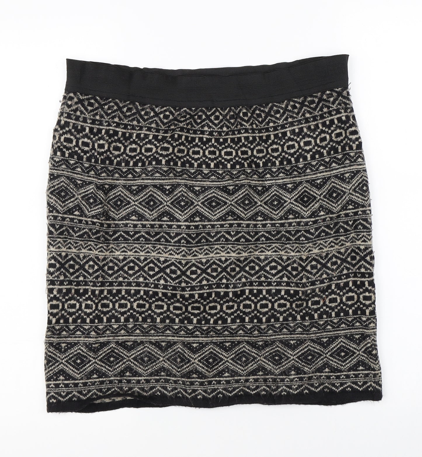 Joe Fresh Womens Multicoloured Fair Isle  A-Line Skirt Size S