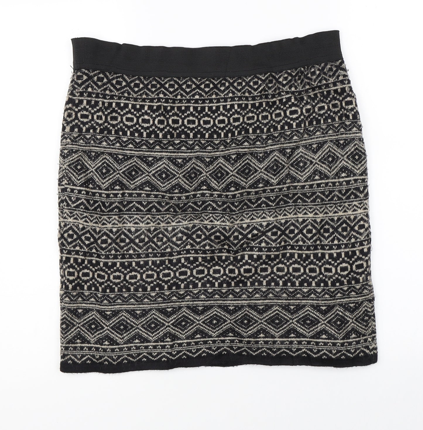 Joe Fresh Womens Multicoloured Fair Isle  A-Line Skirt Size S