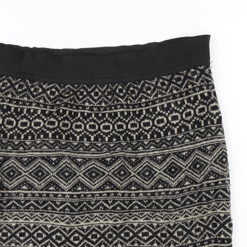 Joe Fresh Womens Multicoloured Fair Isle  A-Line Skirt Size S