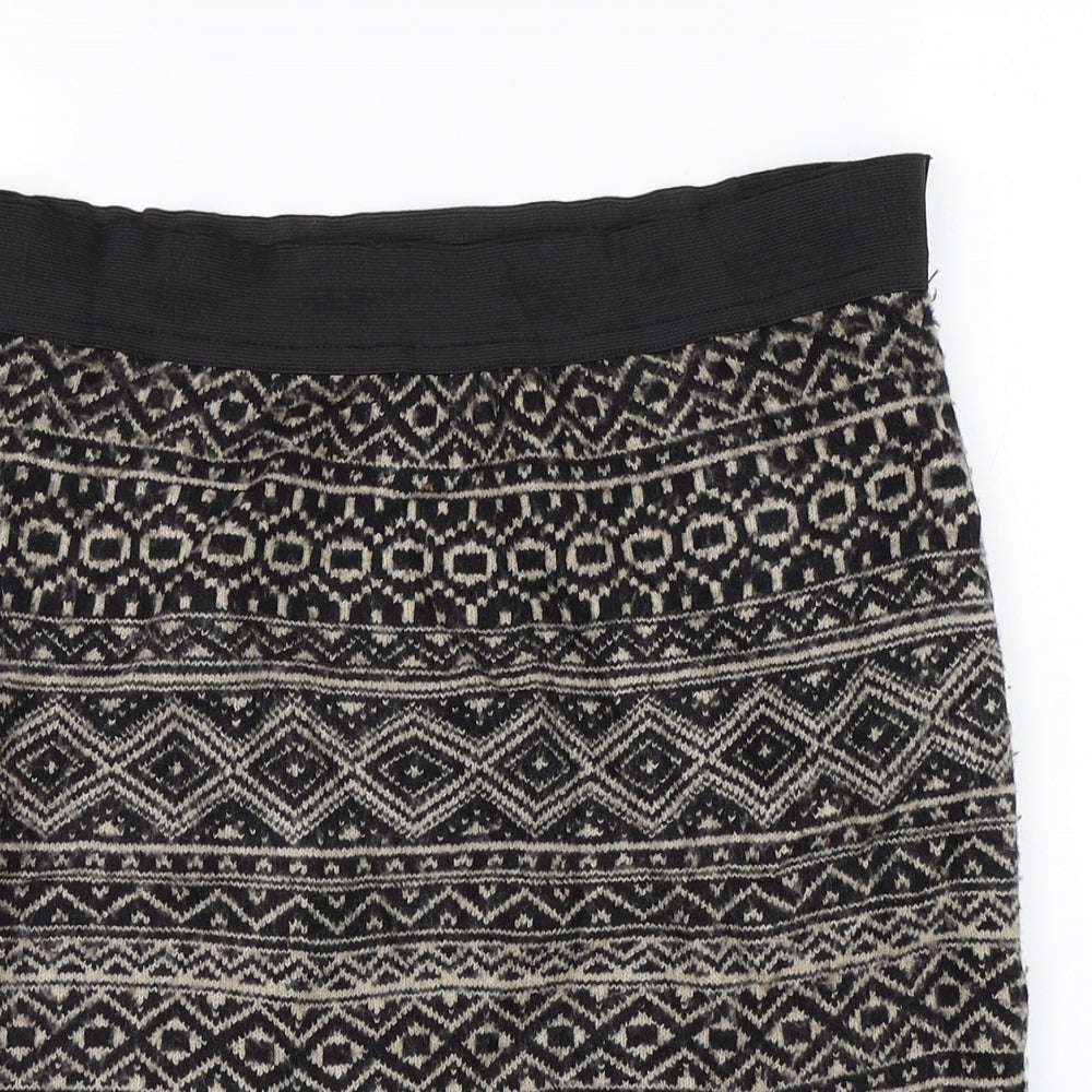 Joe Fresh Womens Multicoloured Fair Isle  A-Line Skirt Size S