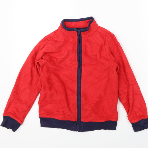 Marks & Spencer Boys Red   Full Zip Jumper Size 6-7 Years