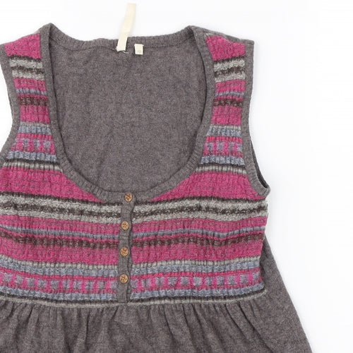 White Stuff Womens Multicoloured Striped  Basic Blouse Size 10