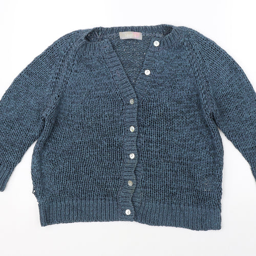 Naughty Womens Blue   Cardigan Jumper Size 14