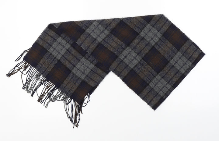 Preworn Mens Multicoloured Plaid Scarf One Size