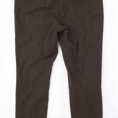 Marks & Spencer Womens Brown   Trousers  Size 14 L25 in