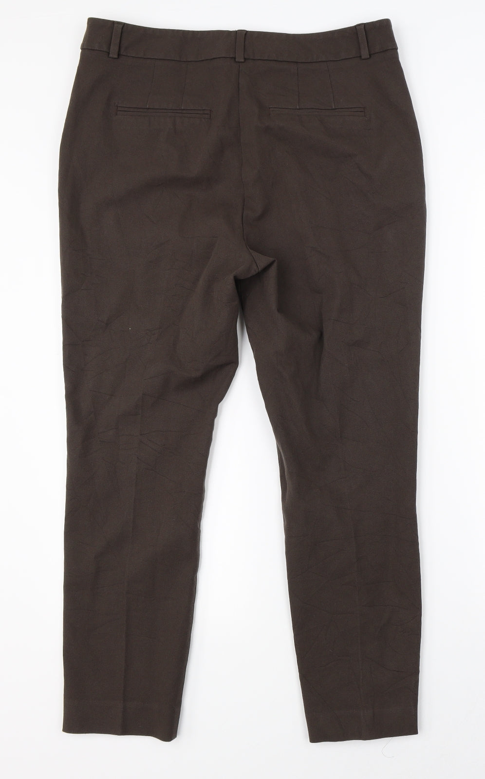 Marks & Spencer Womens Brown   Trousers  Size 14 L25 in