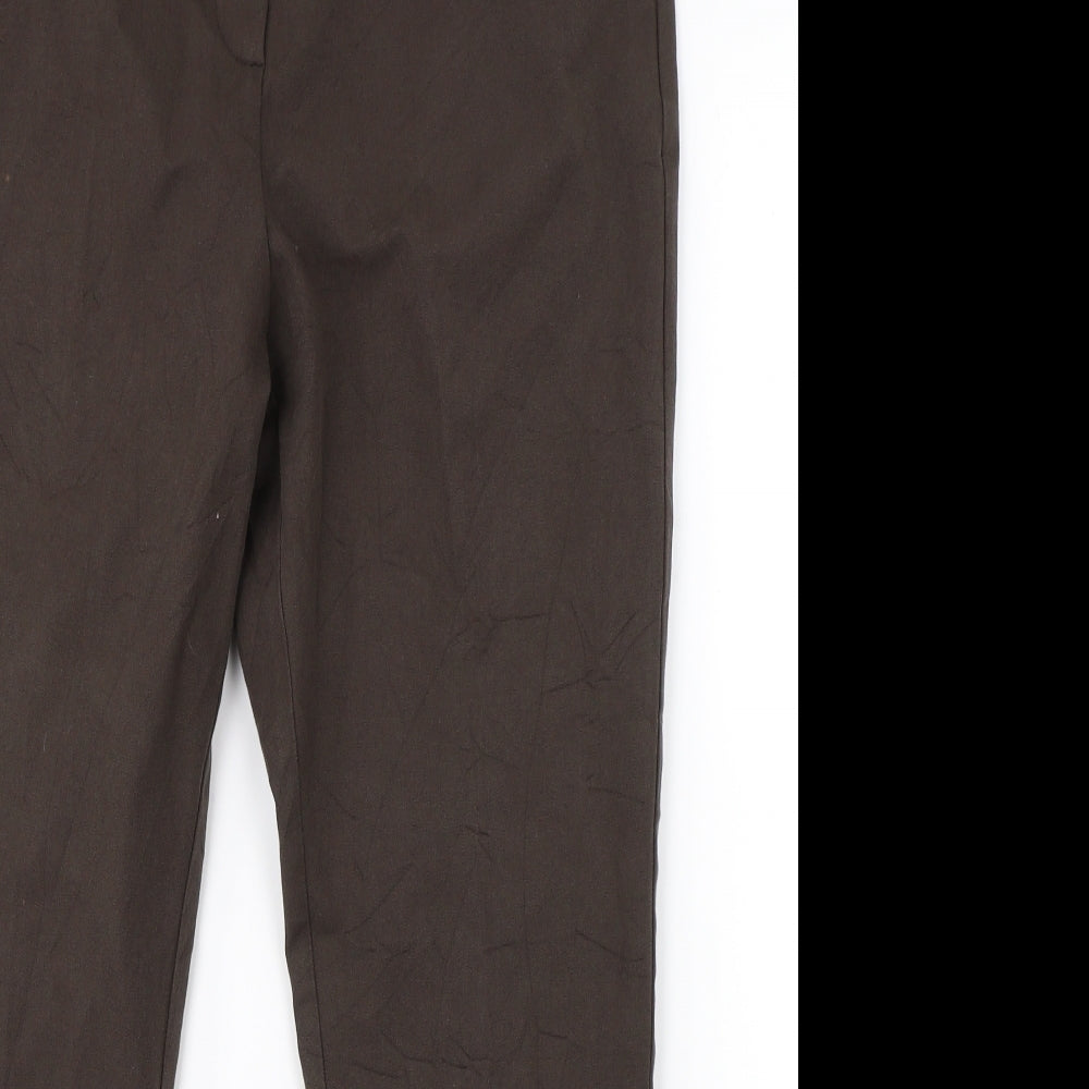 Marks & Spencer Womens Brown   Trousers  Size 14 L25 in