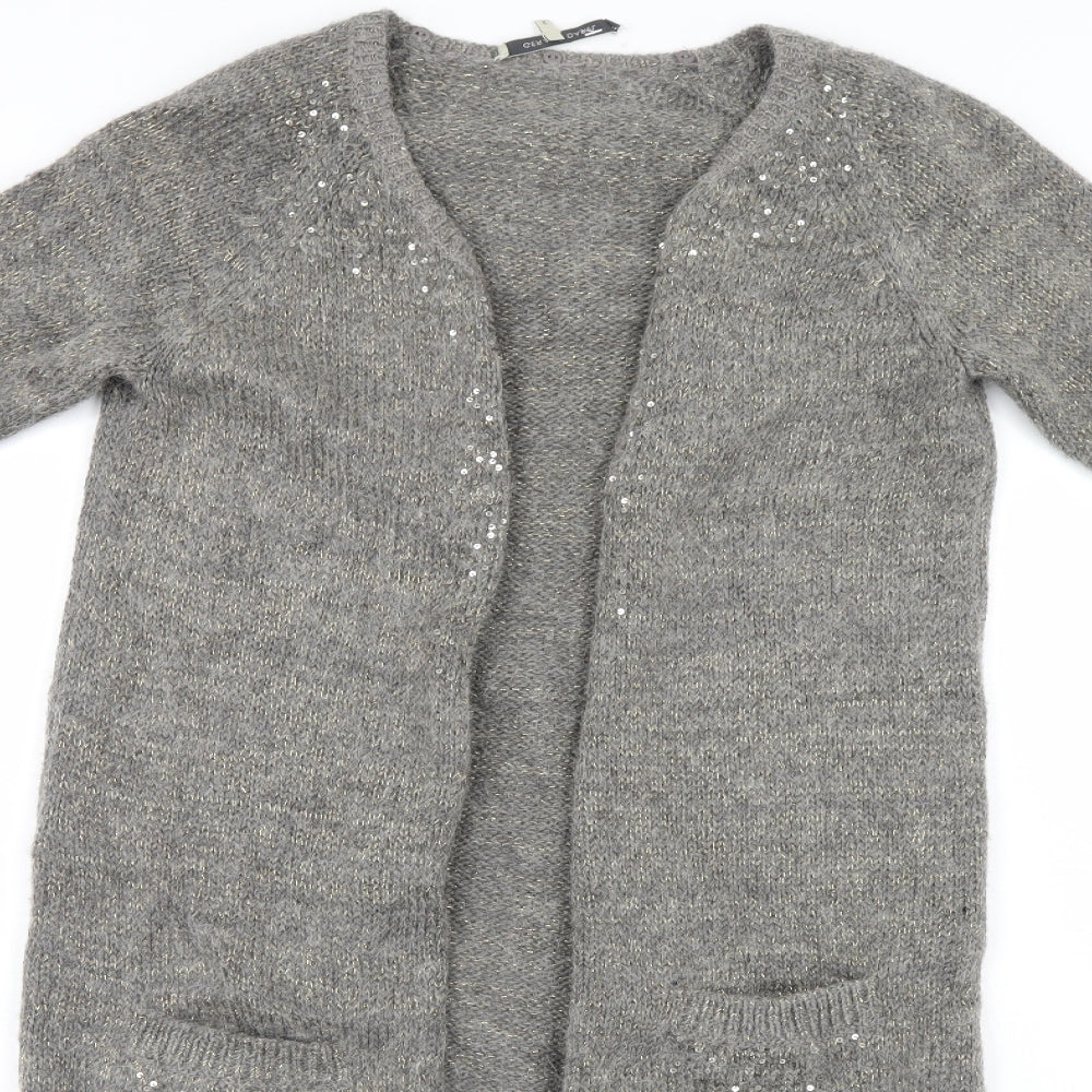 Gerard Darel Womens Grey   Cardigan Jumper Size 4  - baggy look