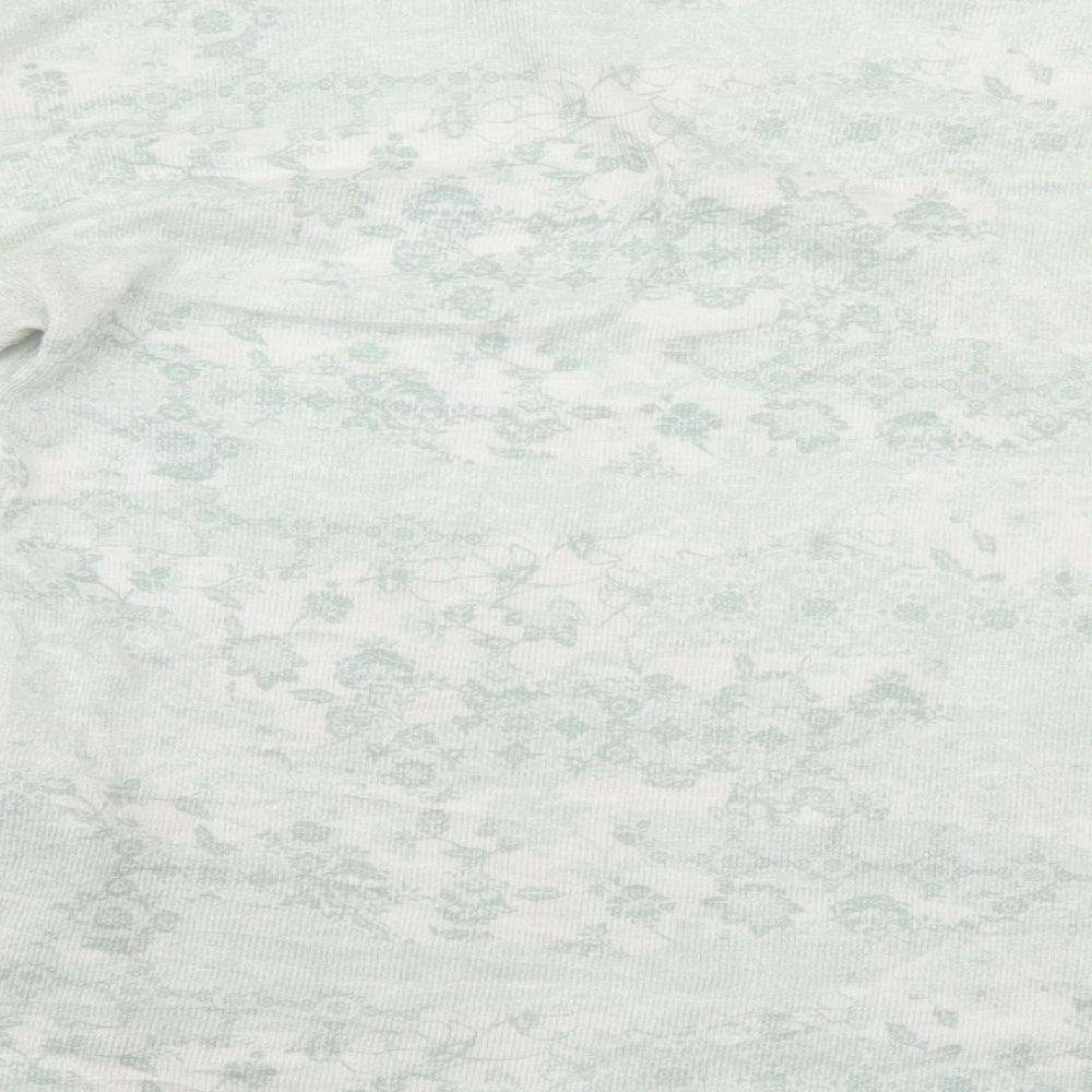 Bonmarché Womens Green Floral  Basic Blouse Size 10