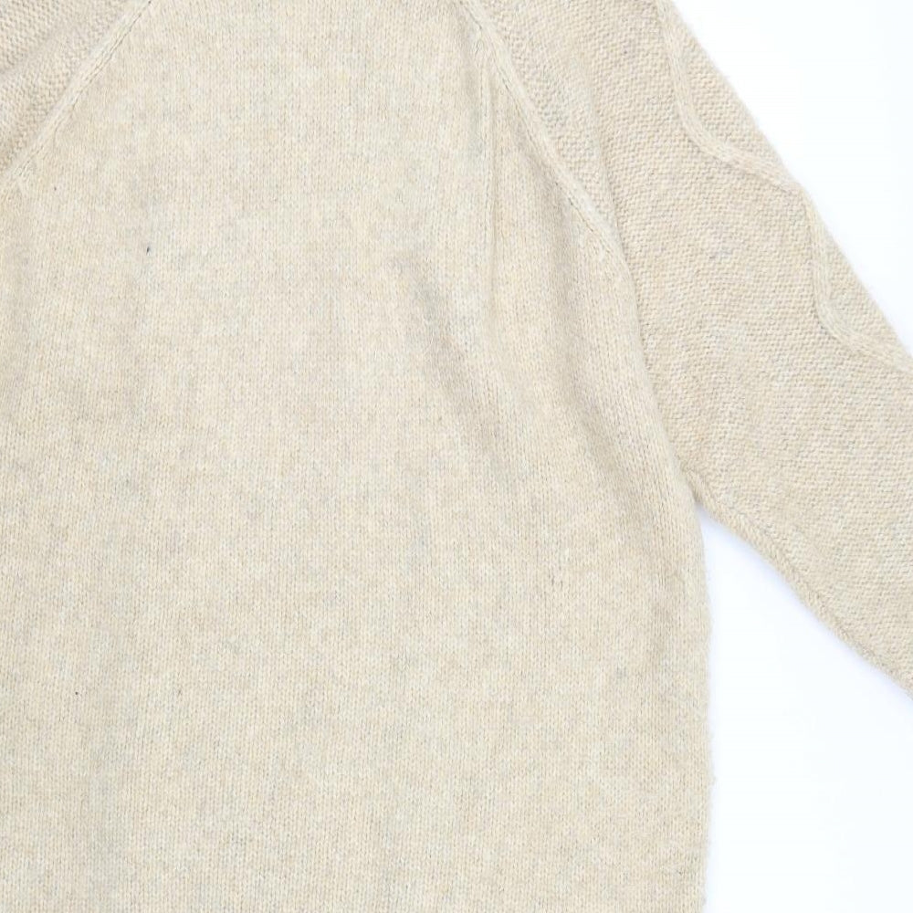 TU Womens Beige Argyle/Diamond  Pullover Jumper Size 18