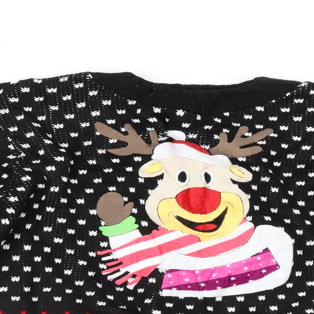 Preworn Girls Multicoloured   Pullover Jumper Size 10 Years  - christmas