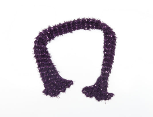 Front view of Preworn women’s purple scarf