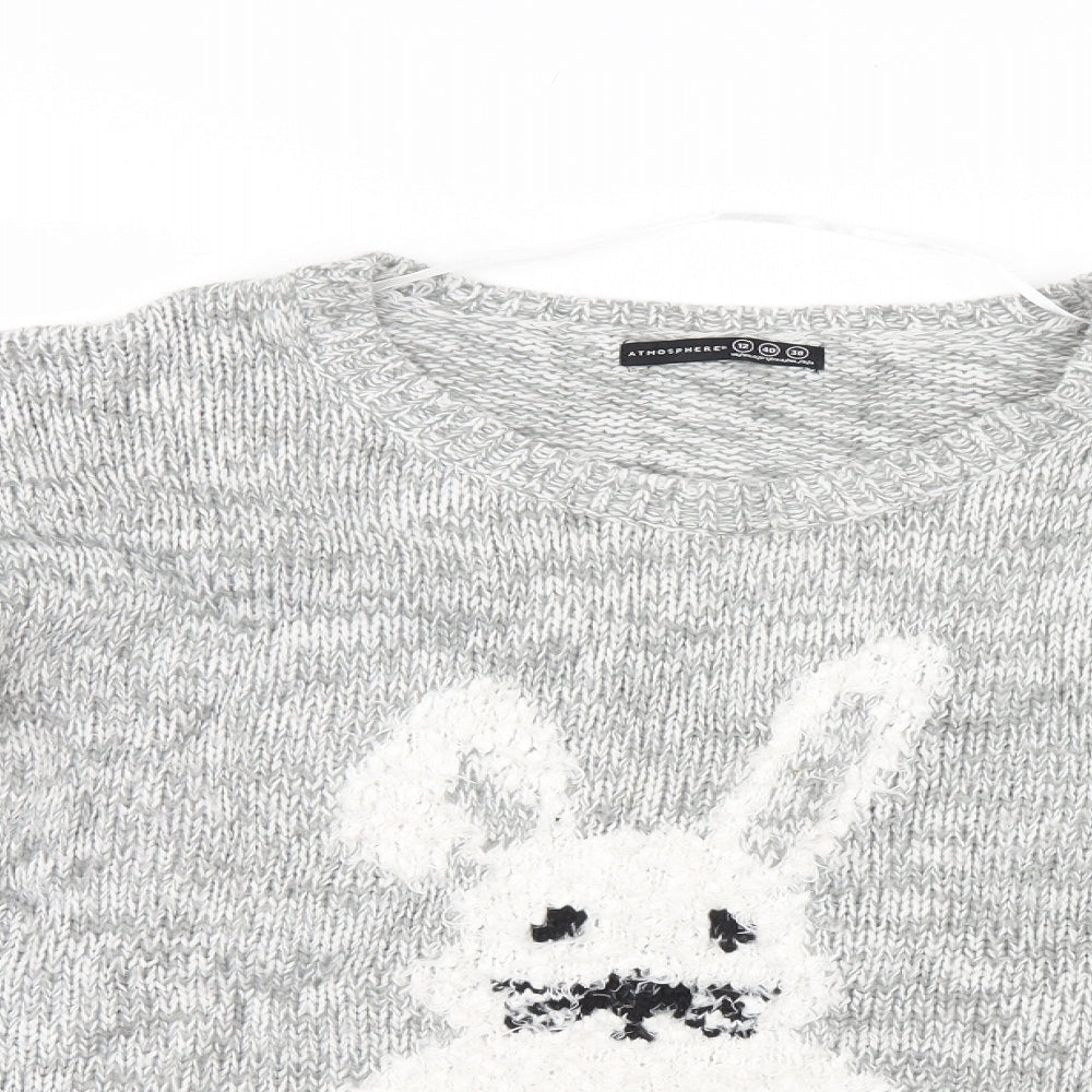 Atmosphere Womens Grey   Pullover Jumper Size 12