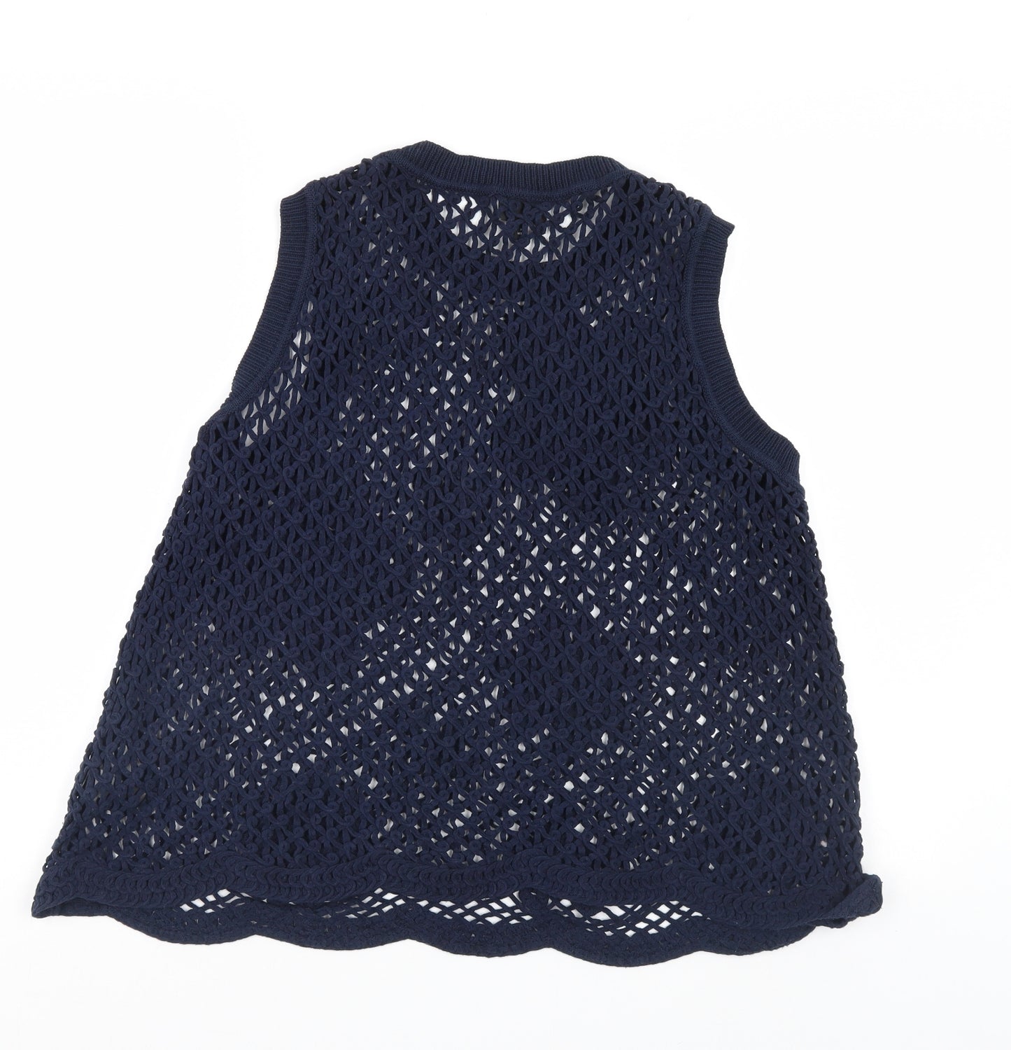 NEXT Womens Blue Floral  Basic Tank Size L