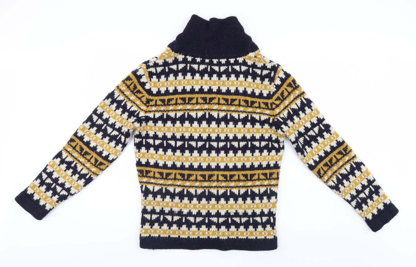 Zara Young Womens Multicoloured Geometric  Pullover Jumper Size L