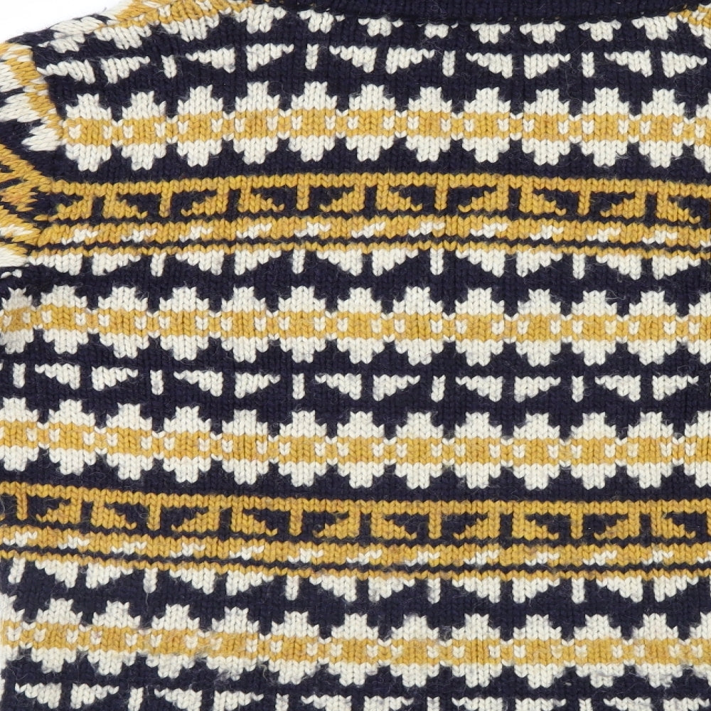 Zara Young Womens Multicoloured Geometric  Pullover Jumper Size L