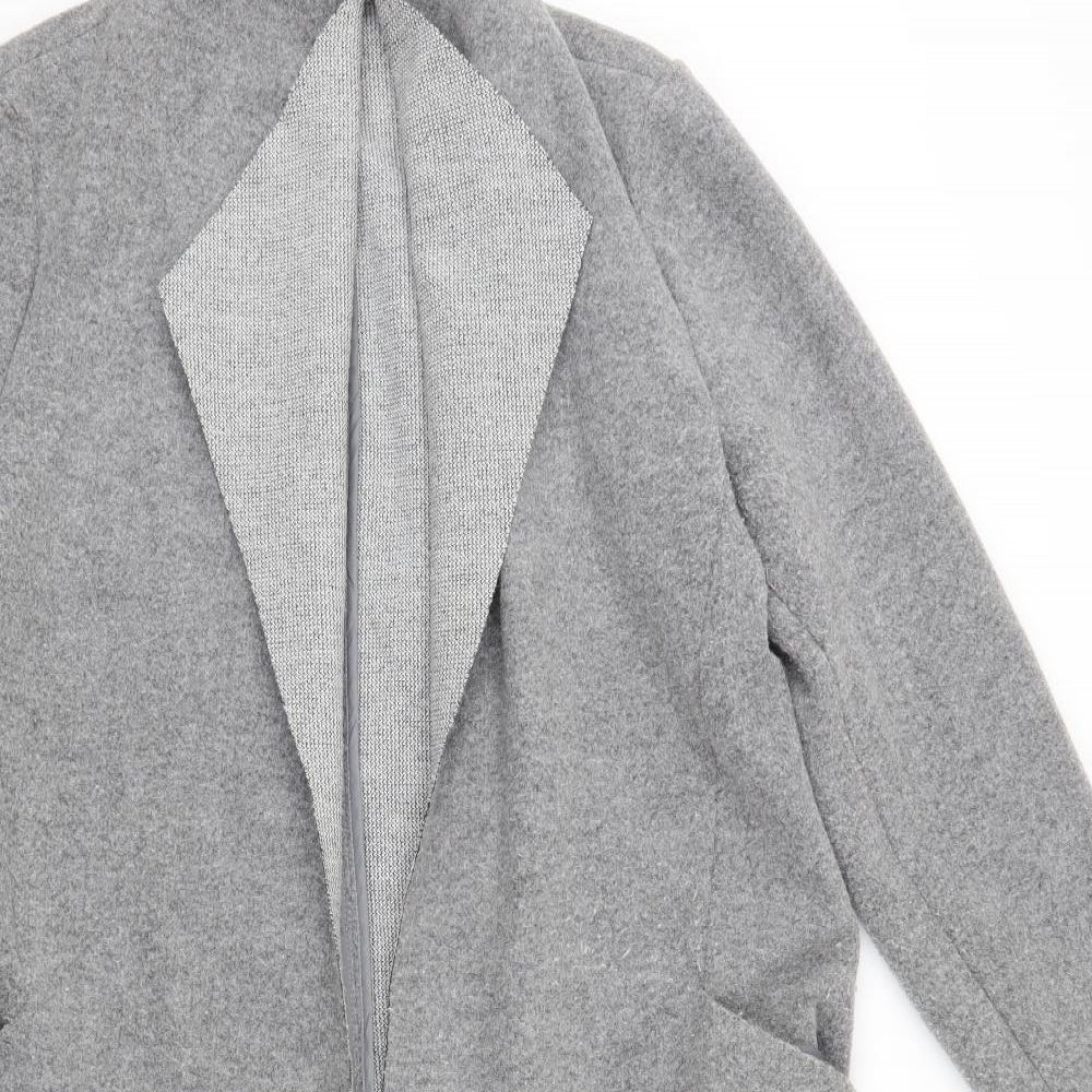 Priark Womens Grey   Overcoat Coatigan Size 14