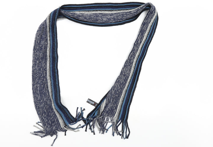 Nutmeg Blue Striped Scarf One Size