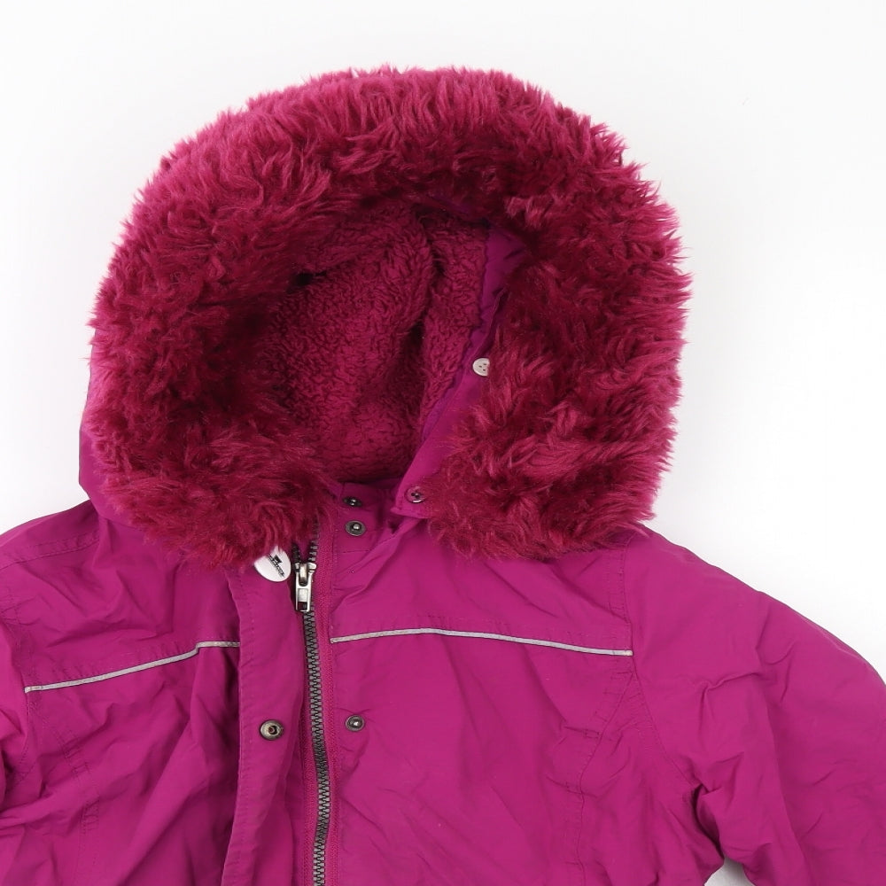 Authentic outerware collection Girls Purple   Parka Coat