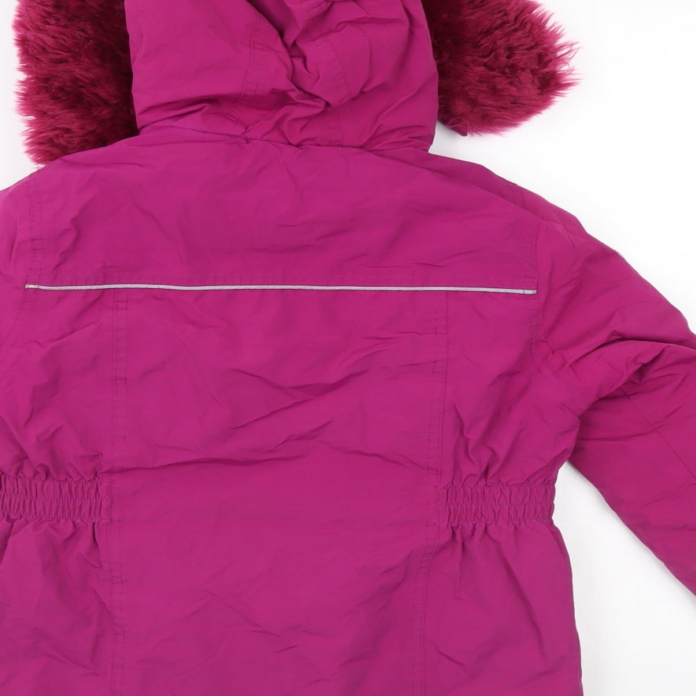 Authentic outerware collection Girls Purple   Parka Coat