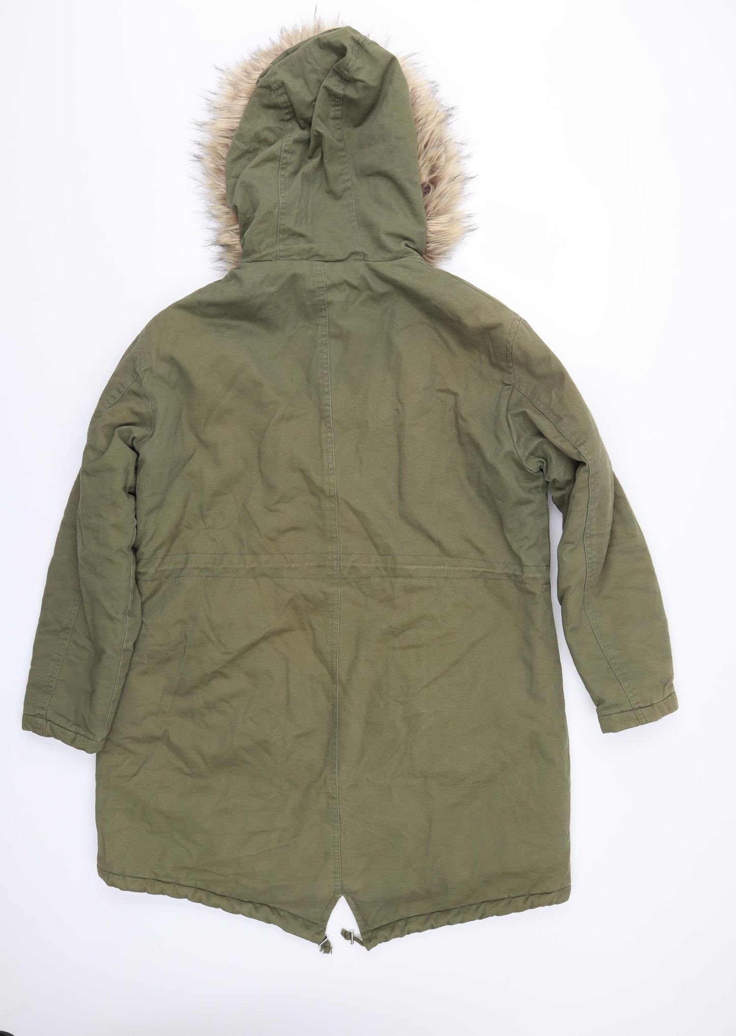 New Look Womens Green   Parka Coat Size 14