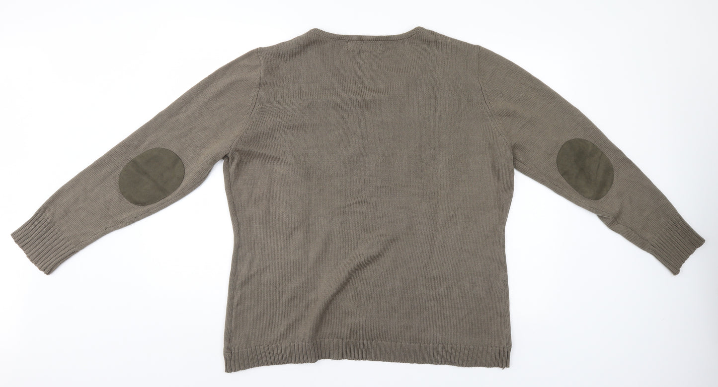 AriZona Womens Grey   Henley Jumper Size 24