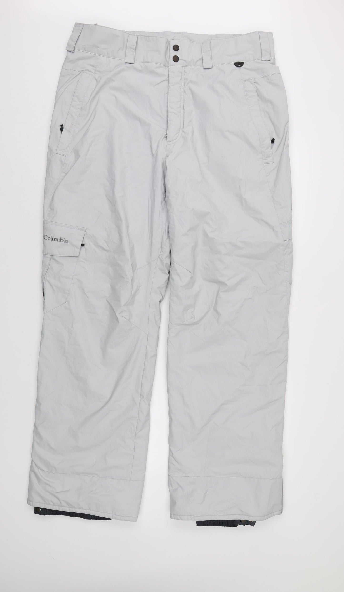 Columbia Mens Grey   Snow Pants Trousers Size L L32 in